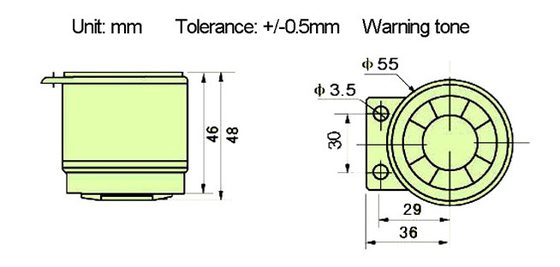 12Vdc Piezo Electronic Buzzer Very Load Alarm Electric Security Siren Horn Fire Alarm Siren Home Alarm Elevator Alarm